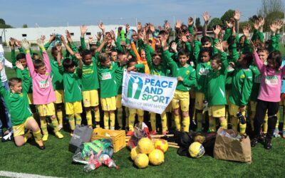 Peace and Sport, l’US Pont Sainte-Maxence, l’UNFP et EDF se réunissent pour clôturer leur année de collaboration dans le cadre du Trophée UNFP – Peace and Sport