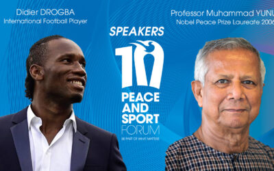 Professor Muhammad Yunus and Didier Drogba revealed as headline speakers at 2017 Peace and Sport International Forum