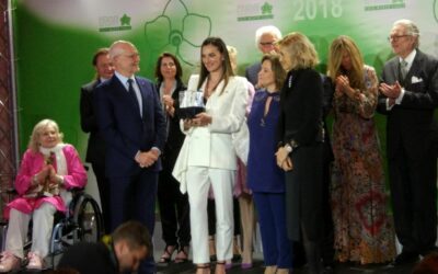 Champion for Peace Yelena Isinbaeva receives the Monte-Carlo Woman of the Year Award 2018