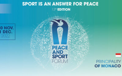 Peace and Sport will organize its International Forum on November 30 and December 1 in Monaco