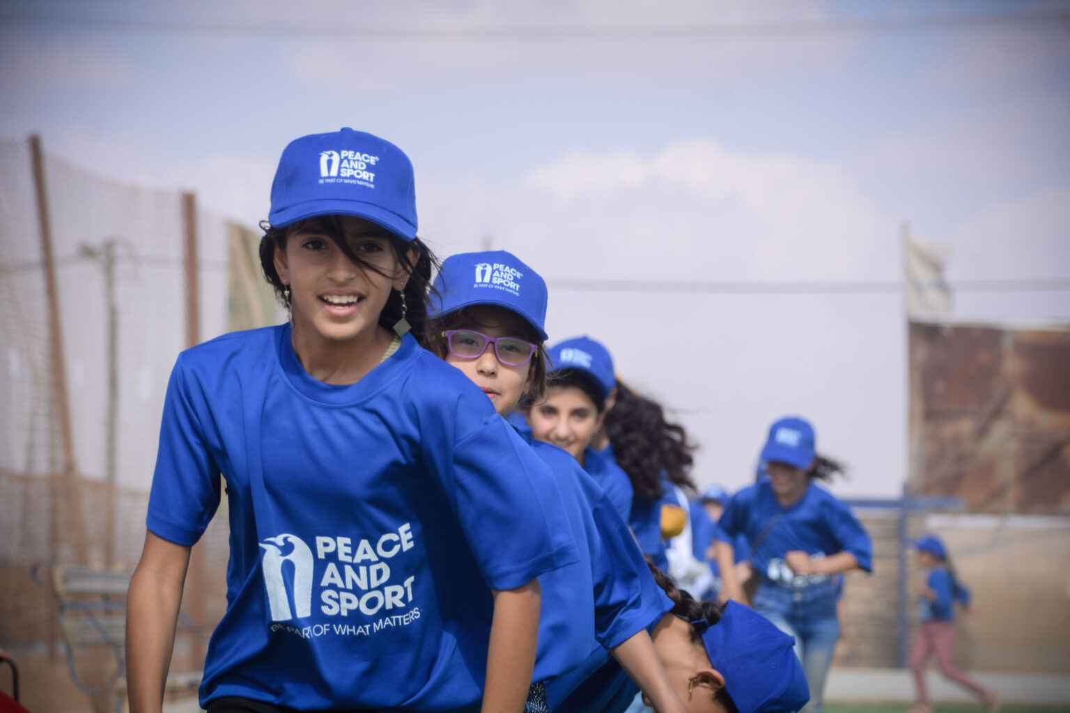 Girls running