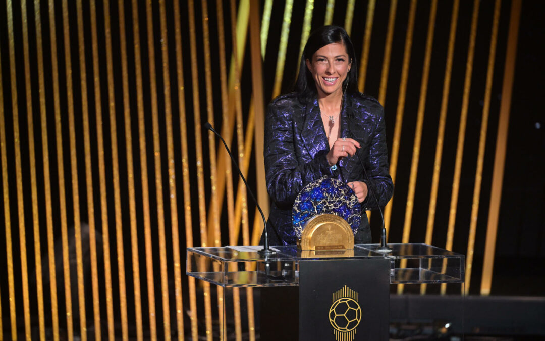 Jenni Hermoso, Winner of the Socrates Award at the 2024 Ballon d’Or Ceremony